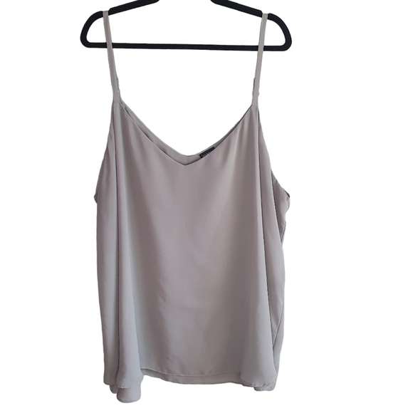 TORRID Sophie Chiffon Swing Cami Flowy Tank Top Gray Women's Plus Size 5X - Picture 5 of 13